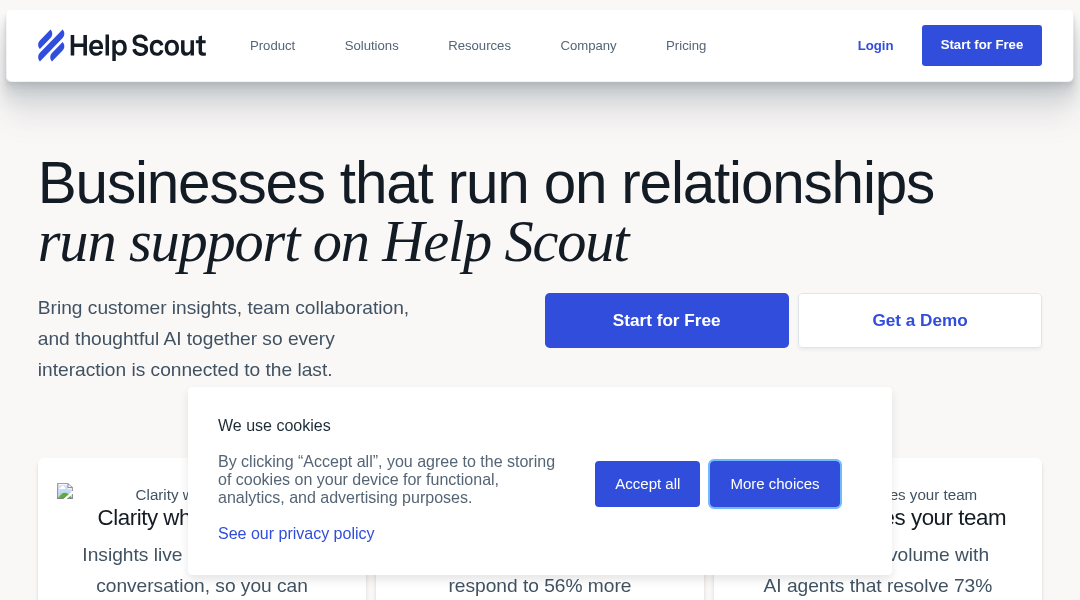 Help Scout screenshot