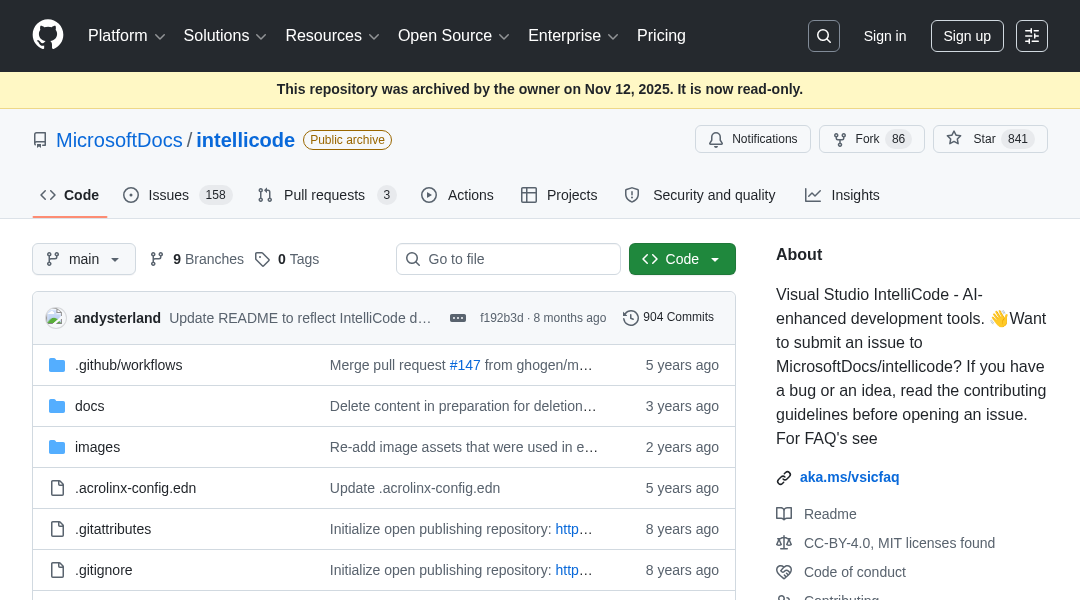 IntelliCode screenshot