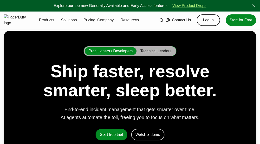 PagerDuty screenshot