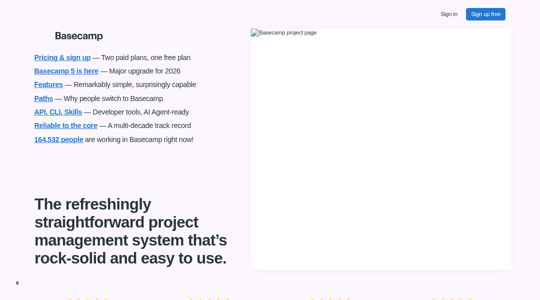 Basecamp screenshot