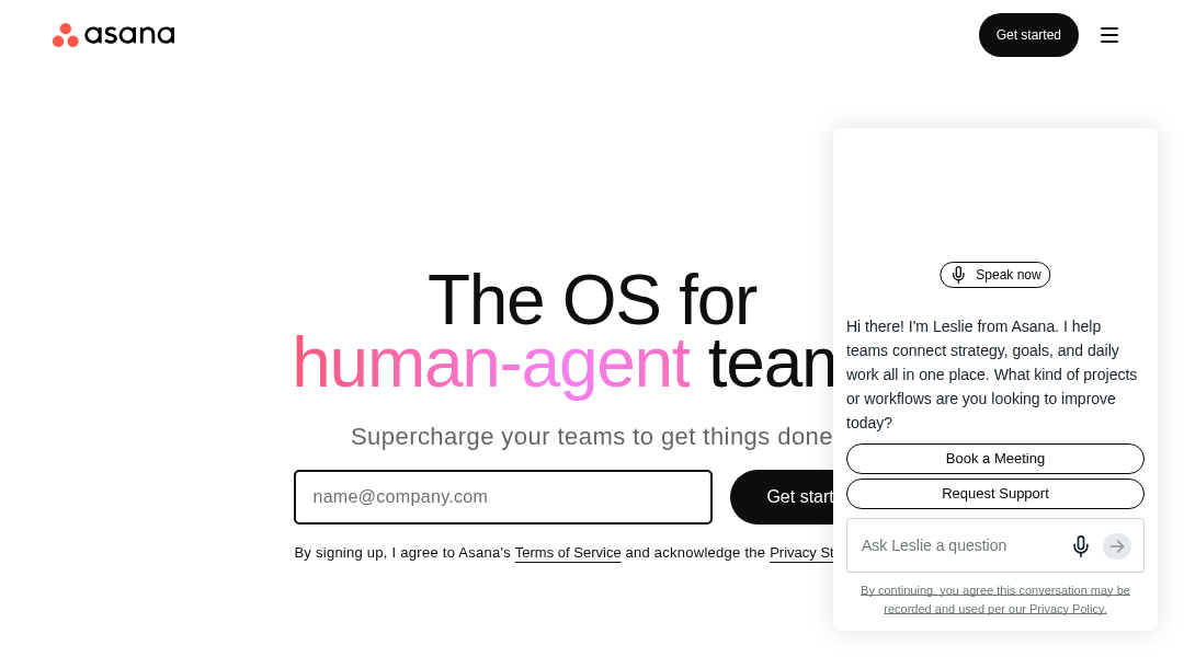 Asana screenshot
