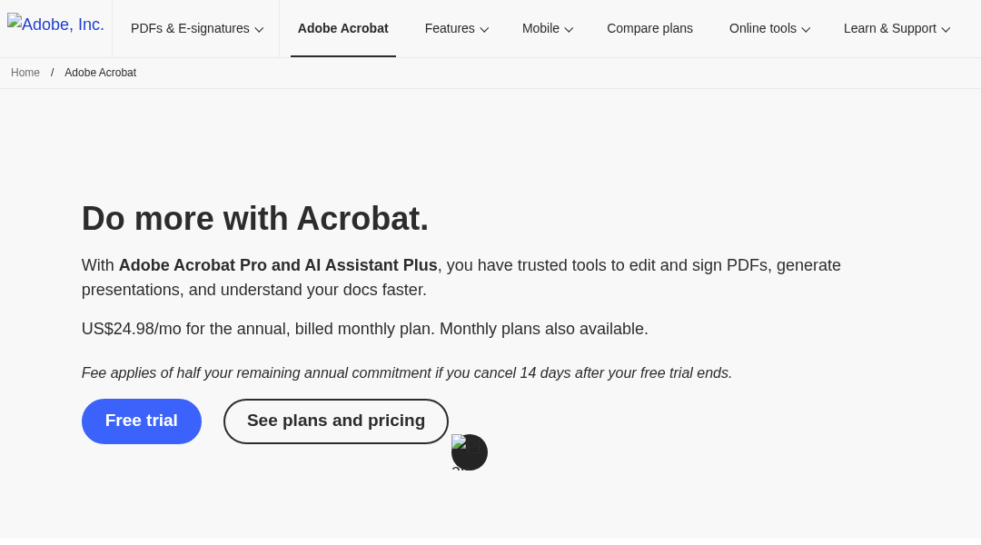 Adobe Acrobat screenshot